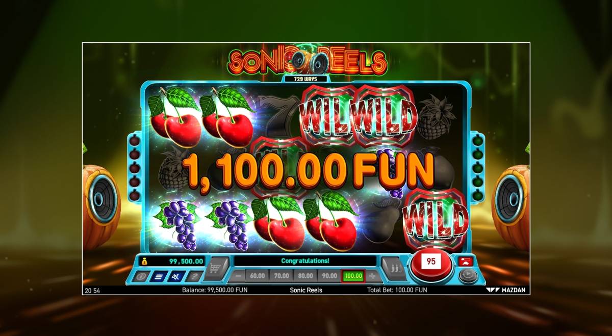 Sonic Reels: image of winning