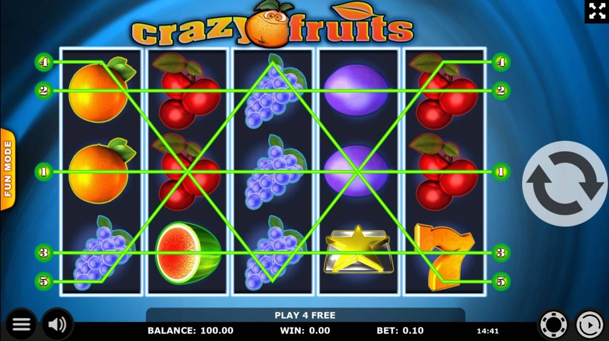 Crazy Fruits: image of main menu