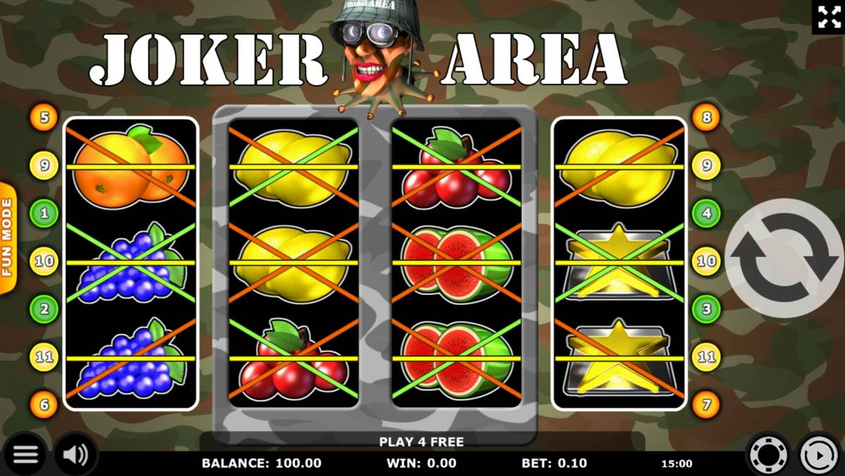 Joker Area: image of main menu