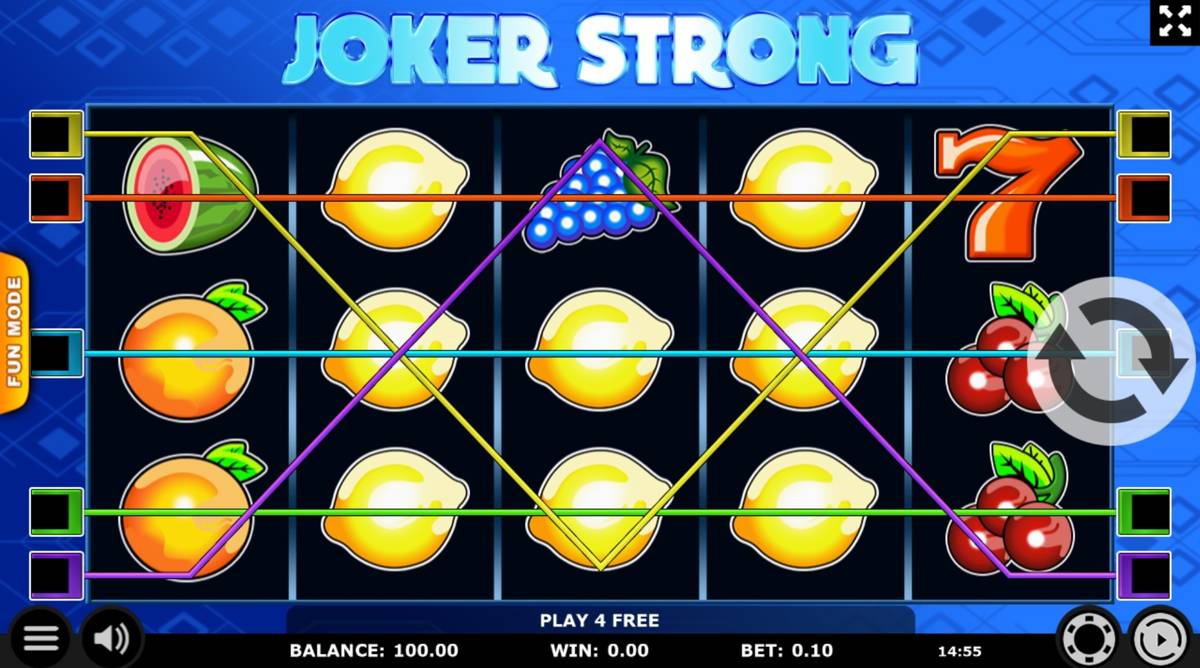 Joker Strong: image of main menu