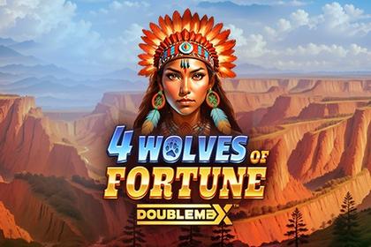 4 Wolves of Fortune DoubleMax Online Slot Logo