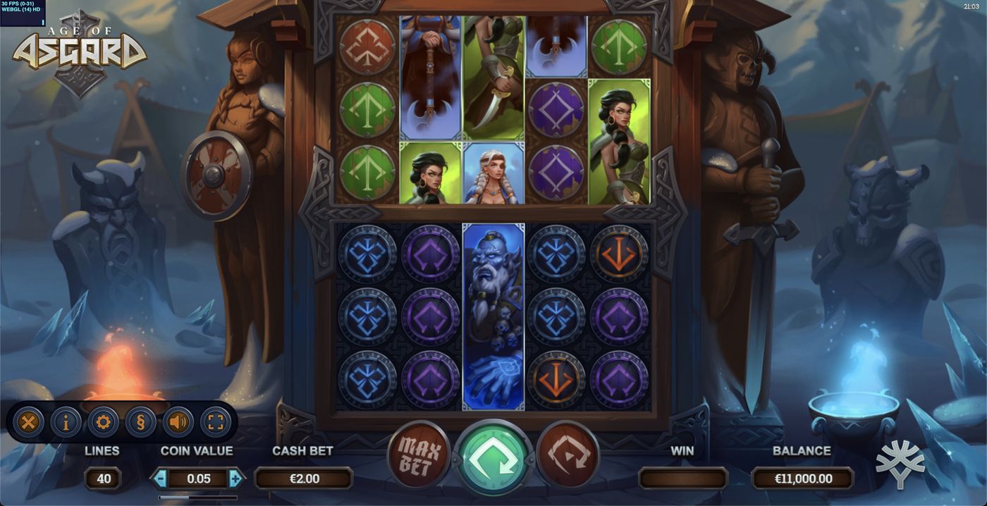 Age of Asgard: image of main menu