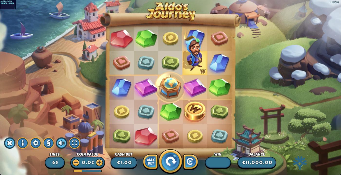 Aldo's Journey: image of main menu