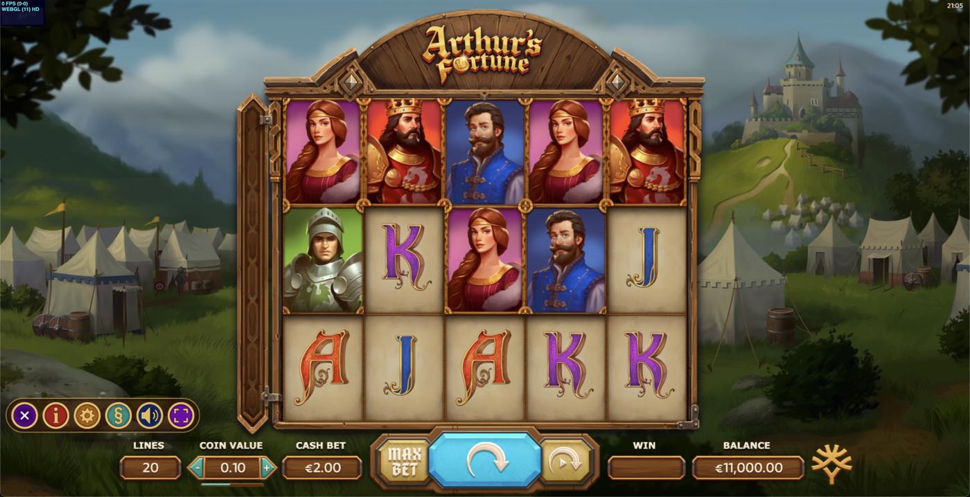 Arthur's Fortune: image of main menu