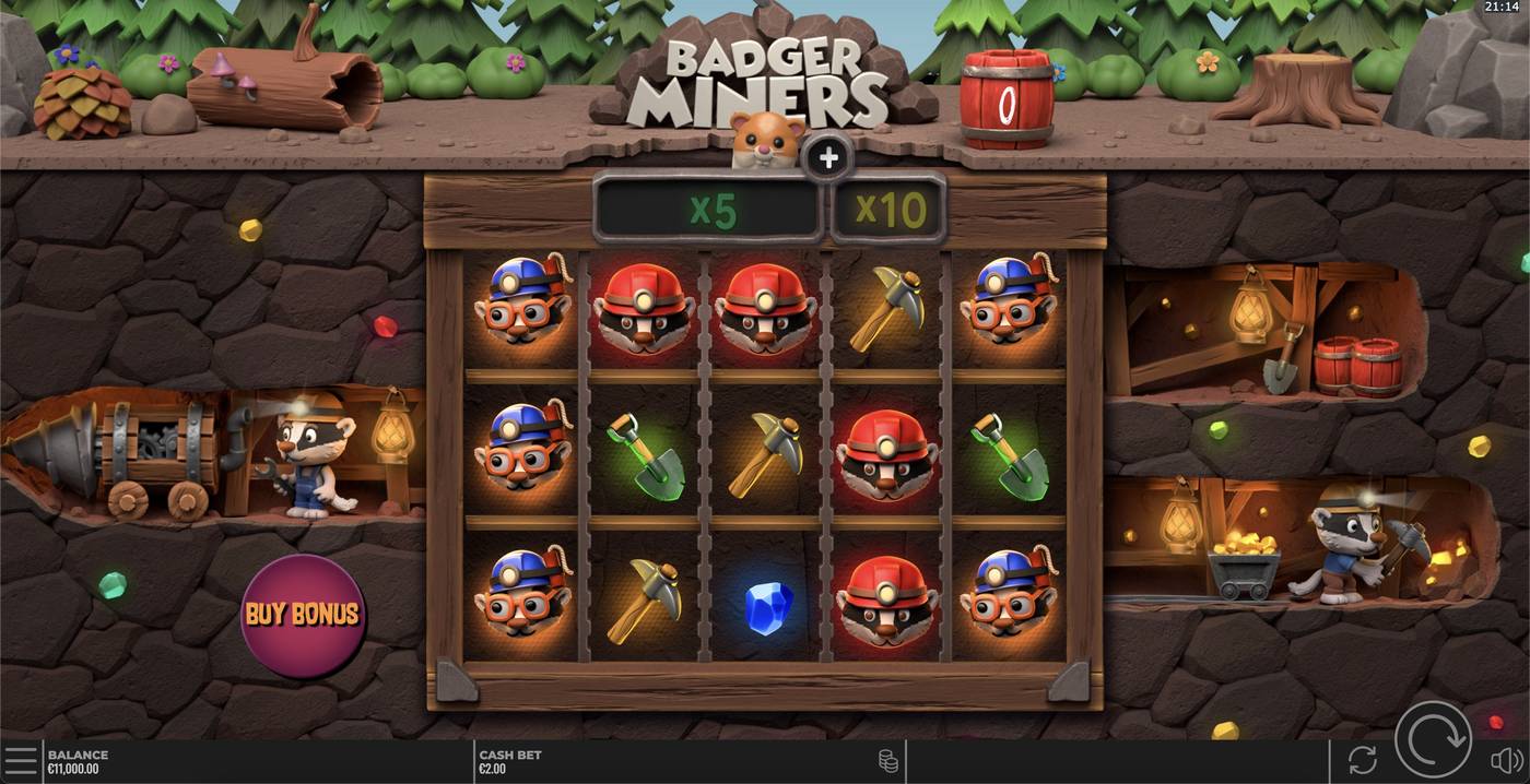 Badger Miners: image of main menu
