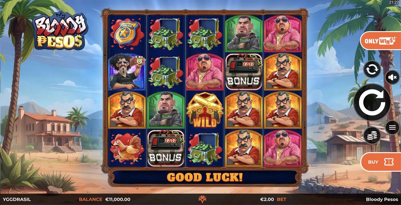 Bloody Pesos: image of main menu