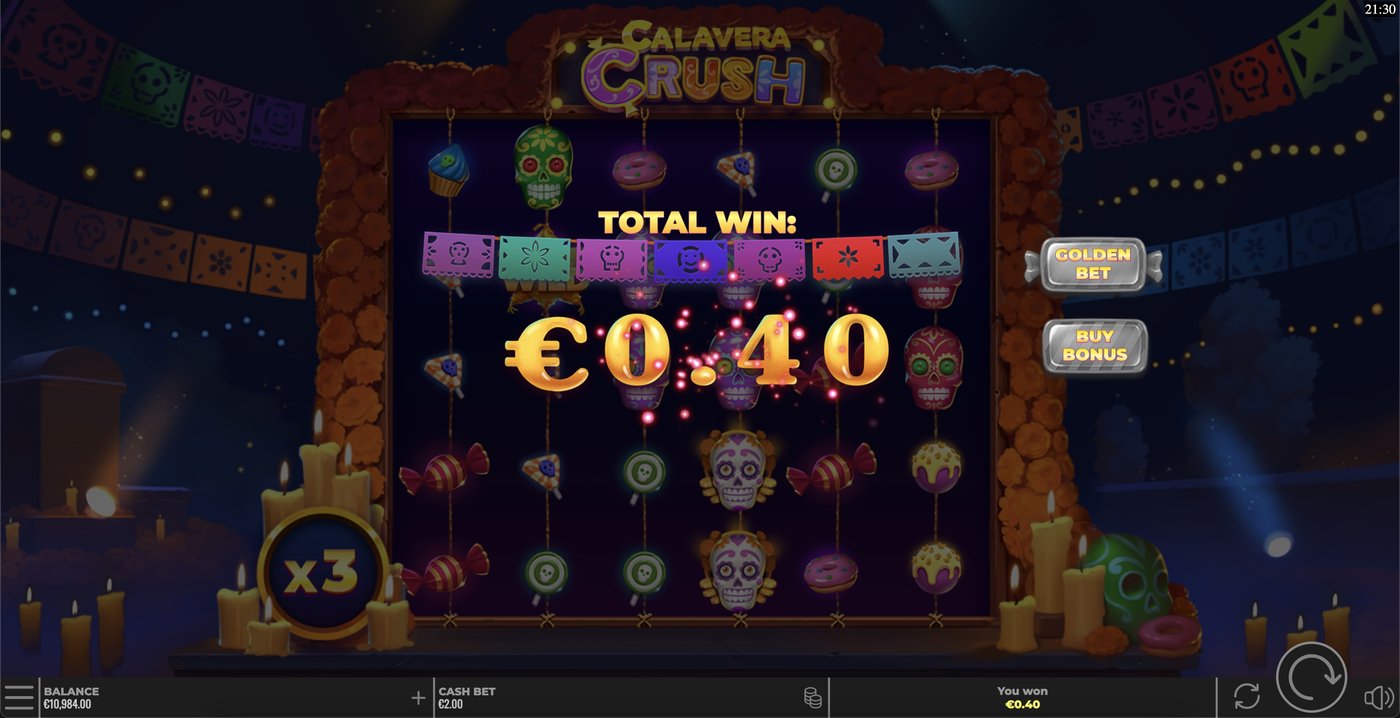 Calavera Crush: image of winning