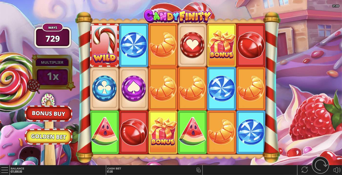 Candyfinity: image of main menu