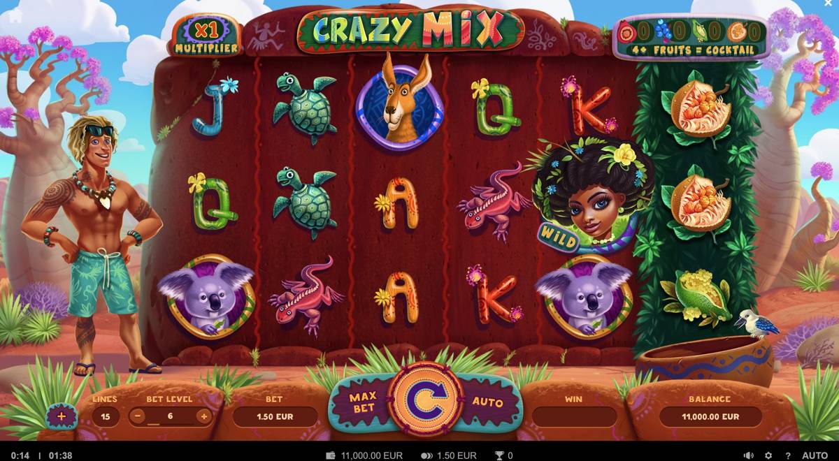 Crazy Mix: image of main menu