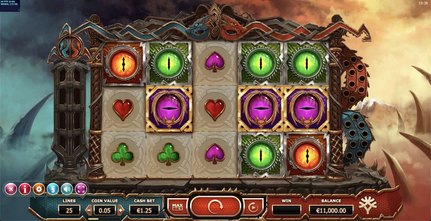 Double Dragons: image of main menu