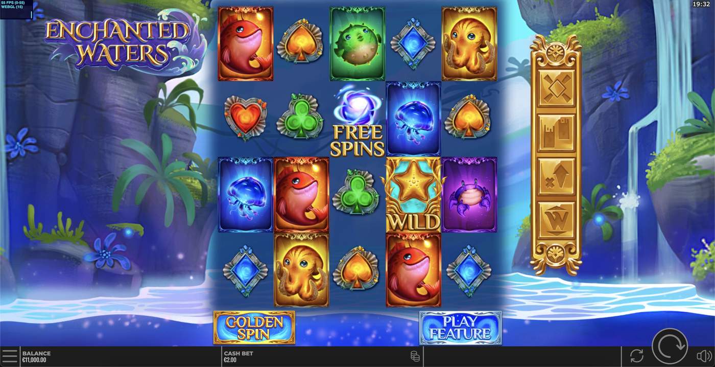 Enchanted Waters: image of main menu