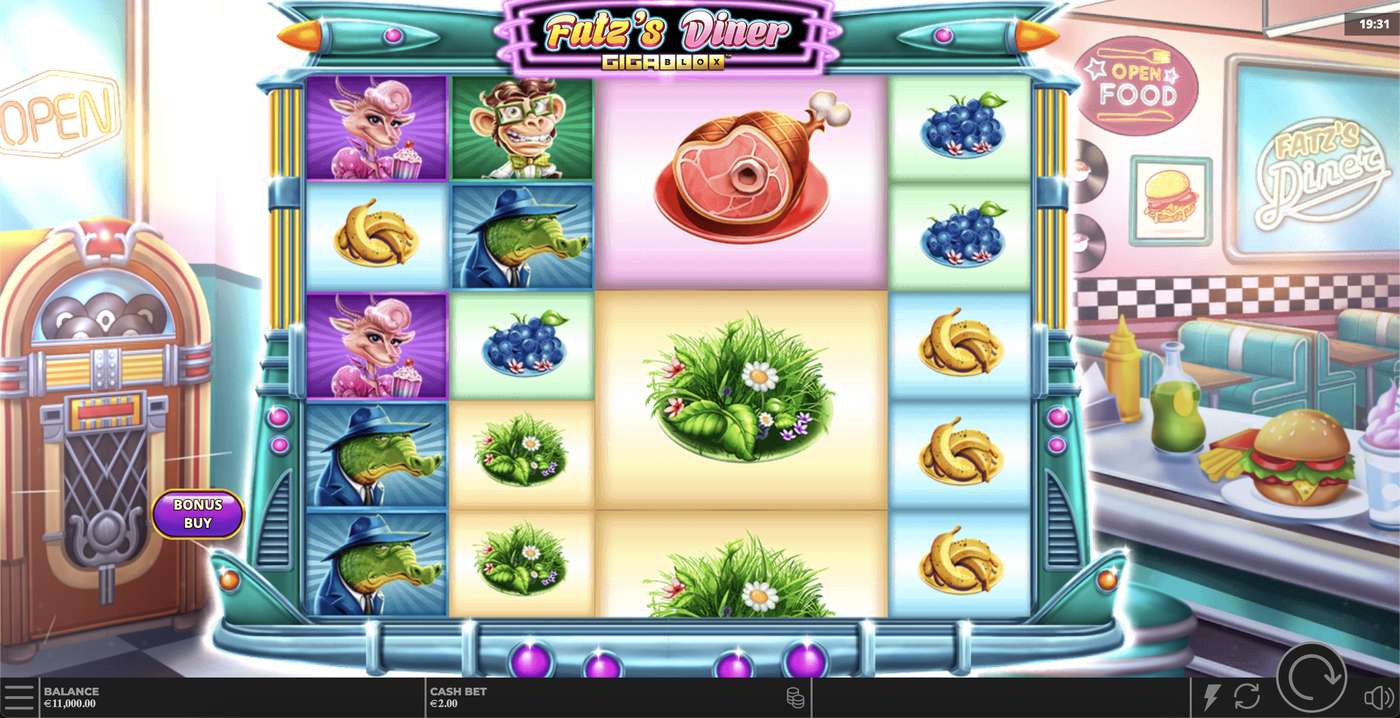 Fatz’s Diner GigaBlox: image of main menu