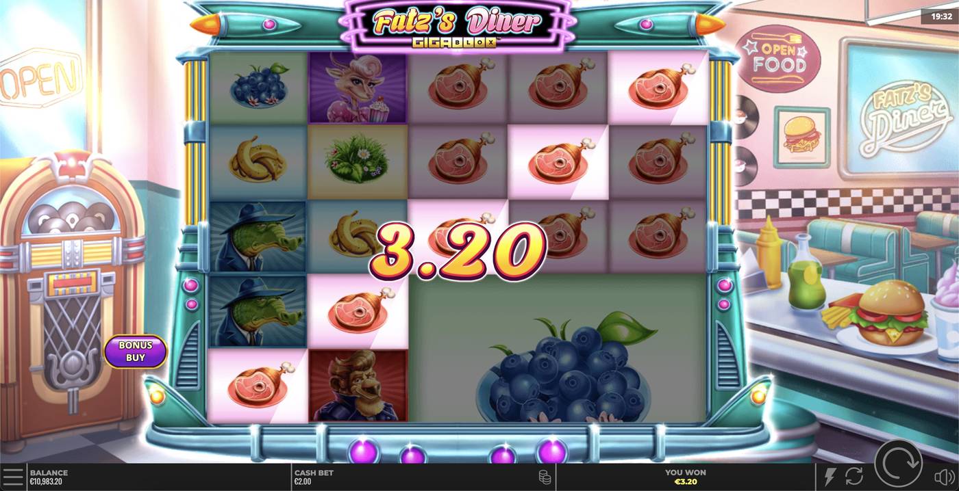 Fatz’s Diner GigaBlox: image of winning