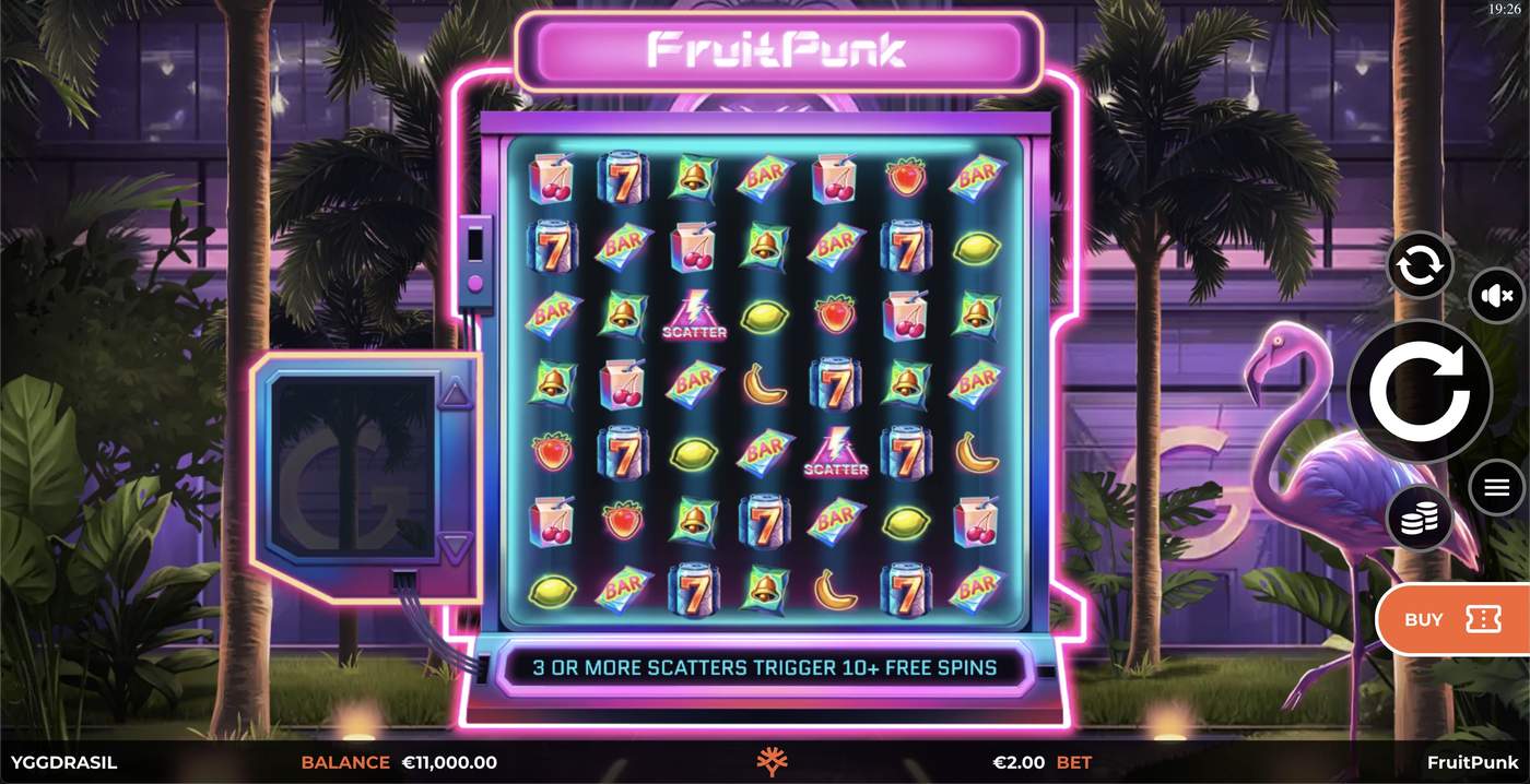 FruitPunk: image of main menu