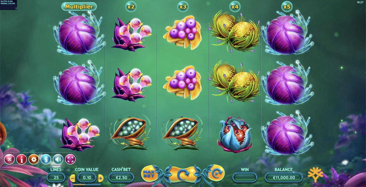 Fruitoids: image of main menu
