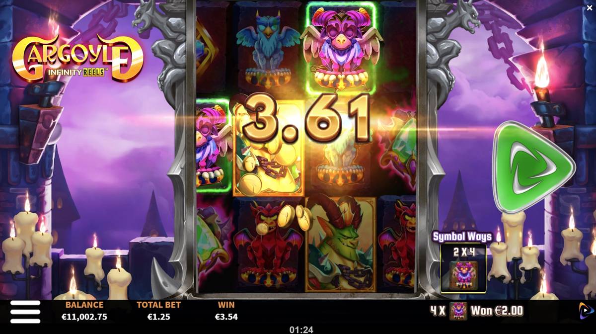Gargoyle Infinity Reels: image of winning
