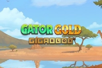 Gator Gold GigaBlox Online Slot Logo