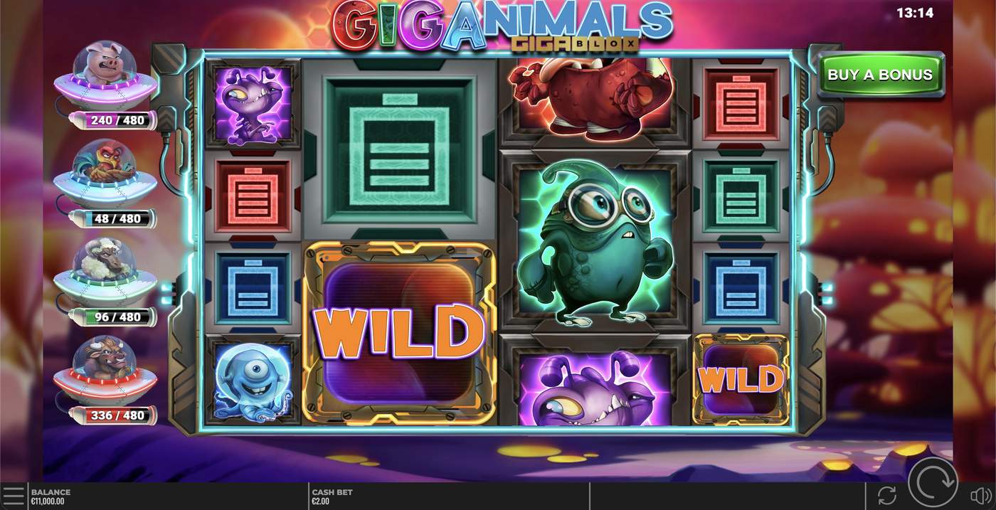 Giganimals GigaBlox: image of main menu