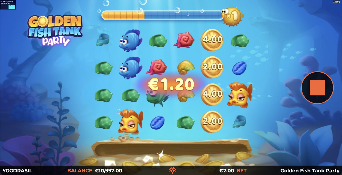 Golden Fish Tank Party: image of winning