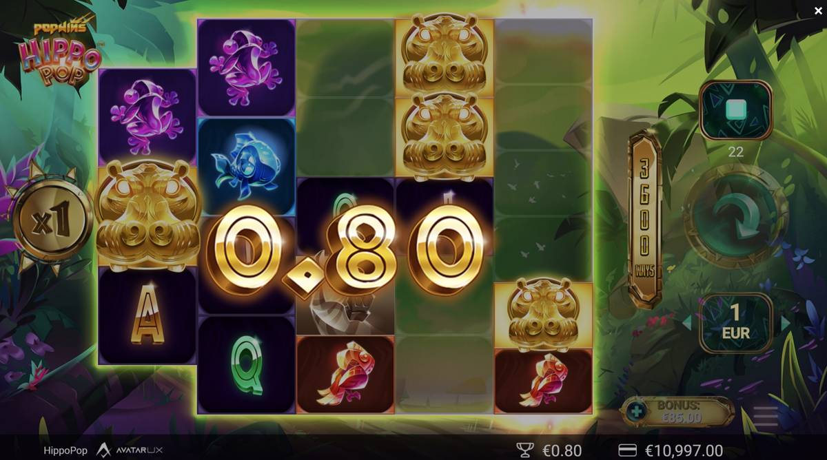Hippo Pop: image of winning