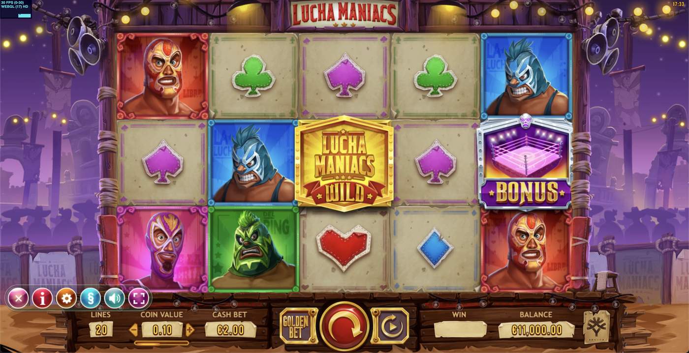 Lucha Maniacs: image of main menu
