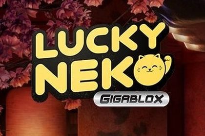 Lucky Neko GigaBlox Online Slot Logo