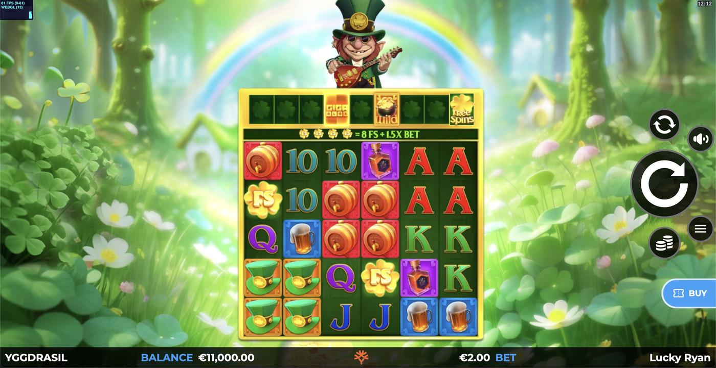 Lucky Ryan GigaBlox: image of main menu