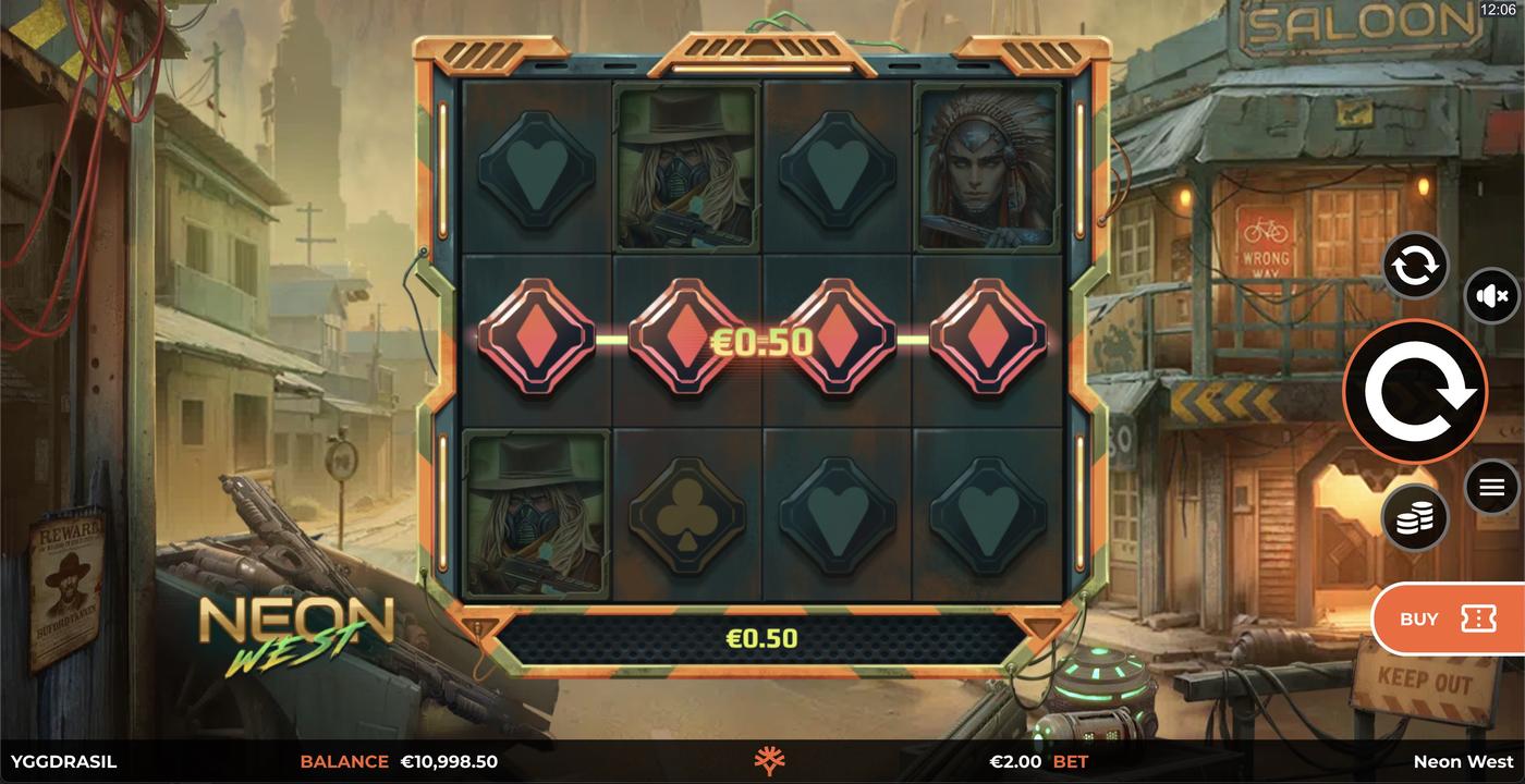 Neon West: image of winning