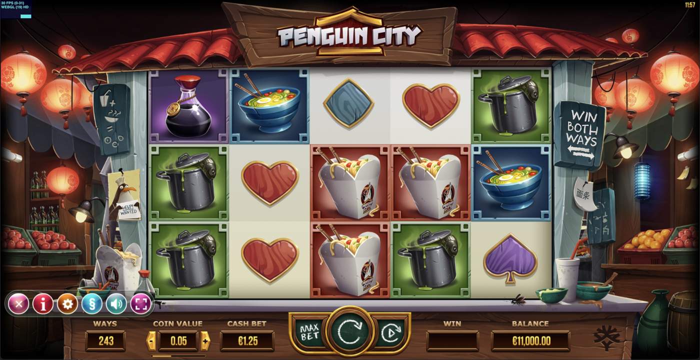 Penguin City: image of main menu