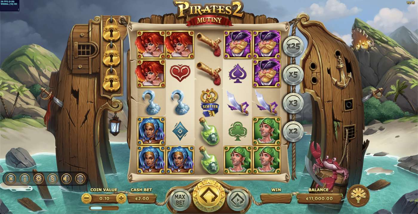 Pirates - Smugglers Paradise: image of main menu