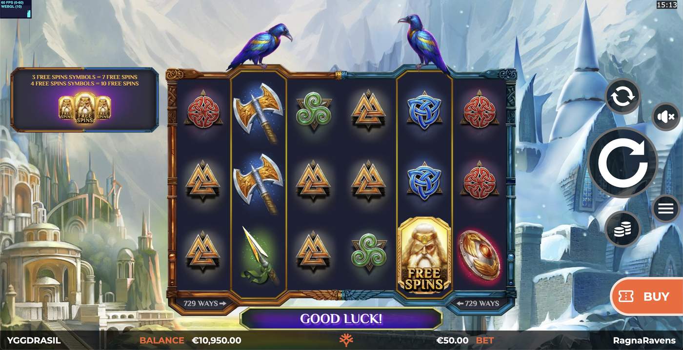 Ragnaravens WildEnergy: image of main menu
