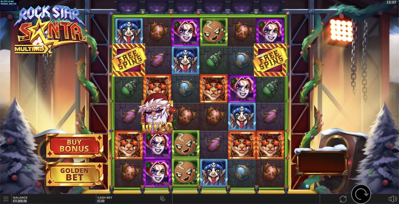 Rock Star Santa MultiMax: image of main menu