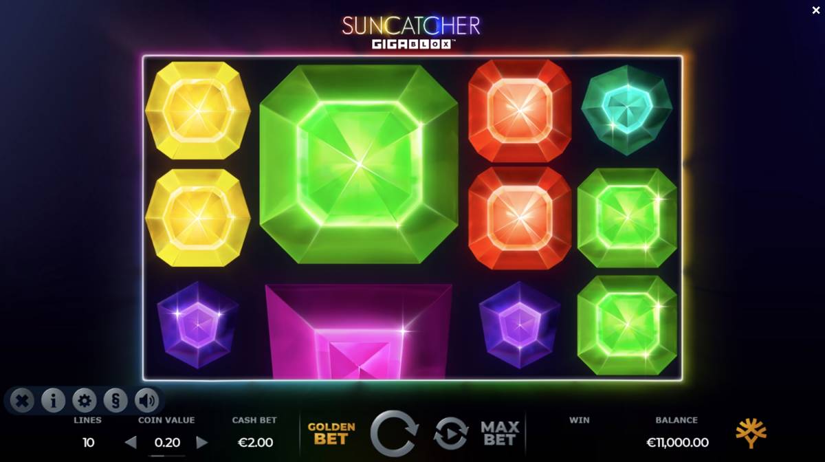 Suncatcher Gigablox: image of main menu