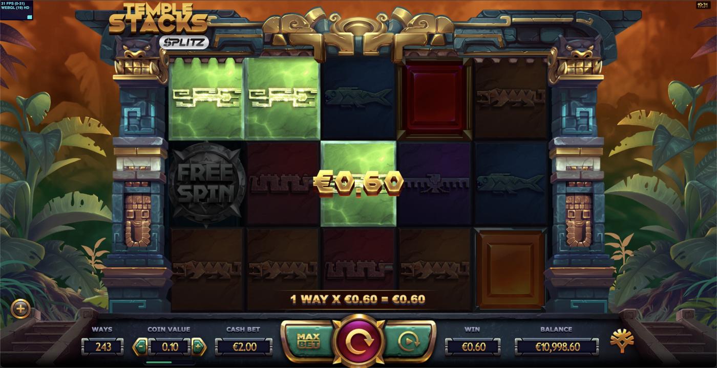 Temple Stacks: image of winning