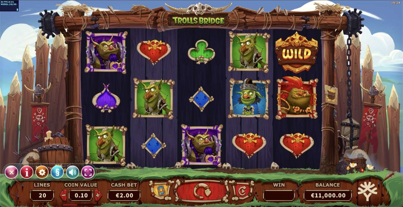 Trolls Bridge: image of main menu