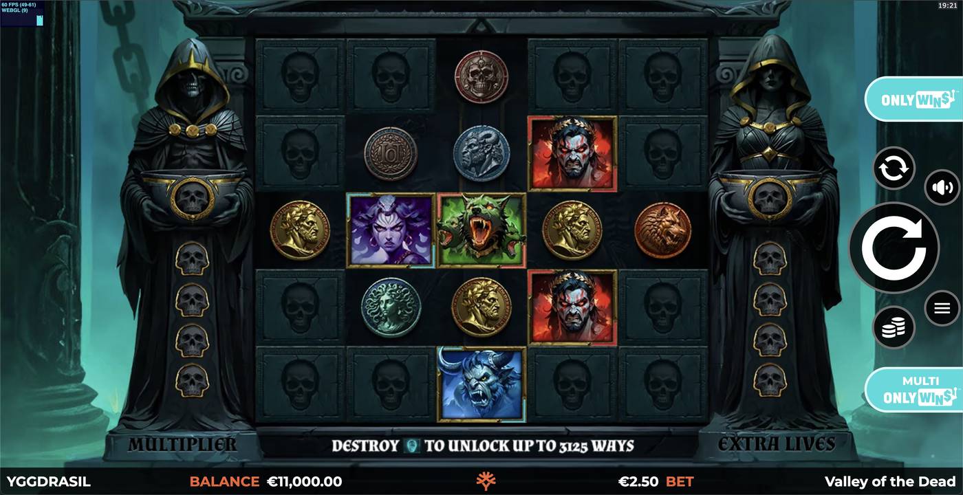Valley of the Dead: image of main menu