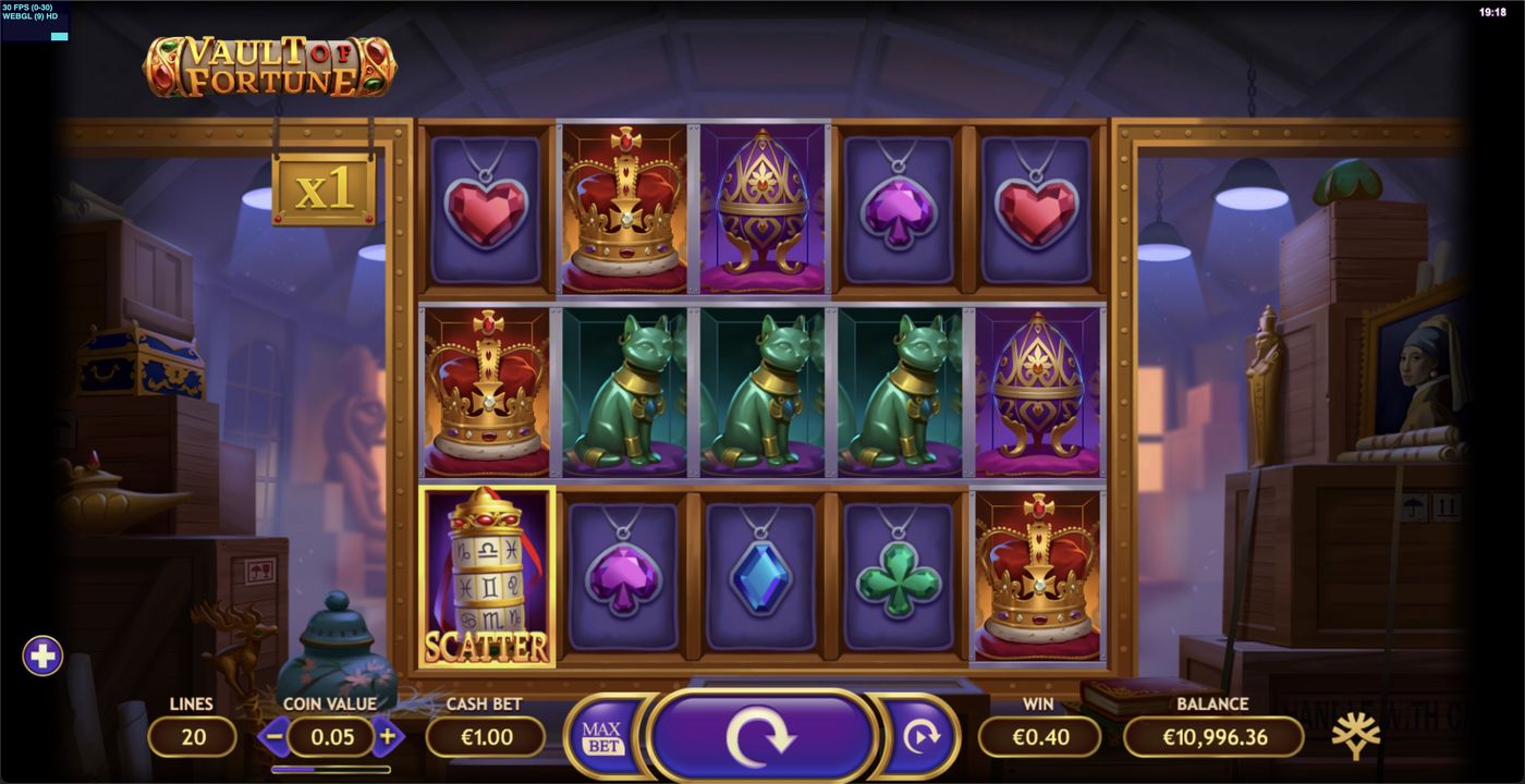 Vault of Fortune: image of winning