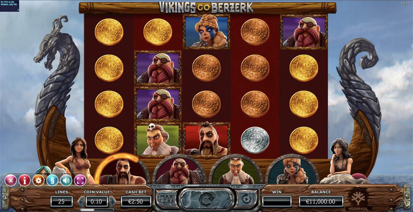 Vikings Go Berzerk: image of main menu