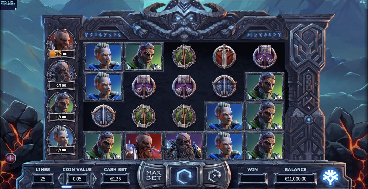 Vikings Go To Hell: image of main menu