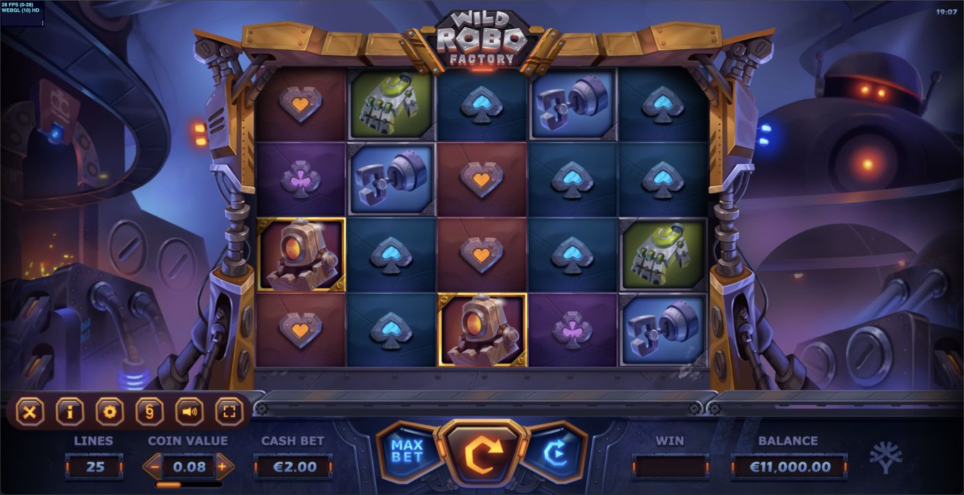 Wild Robo Factory: image of main menu