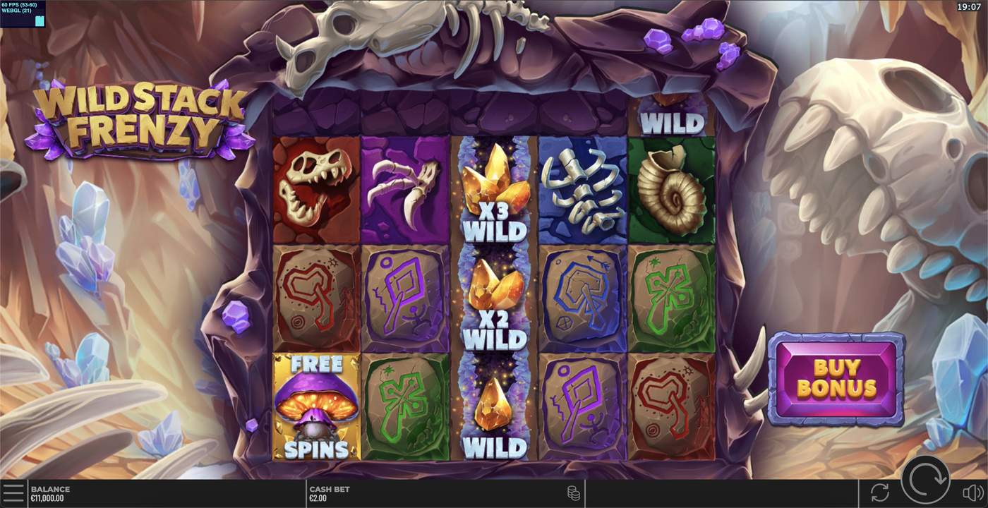 Wild Stack Frenzy: image of main menu