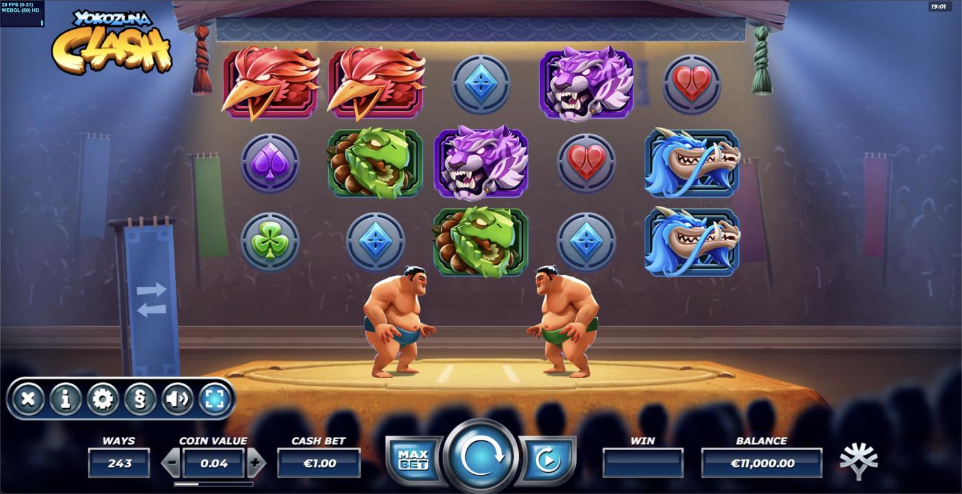 Yokozuna Clash: image of main menu