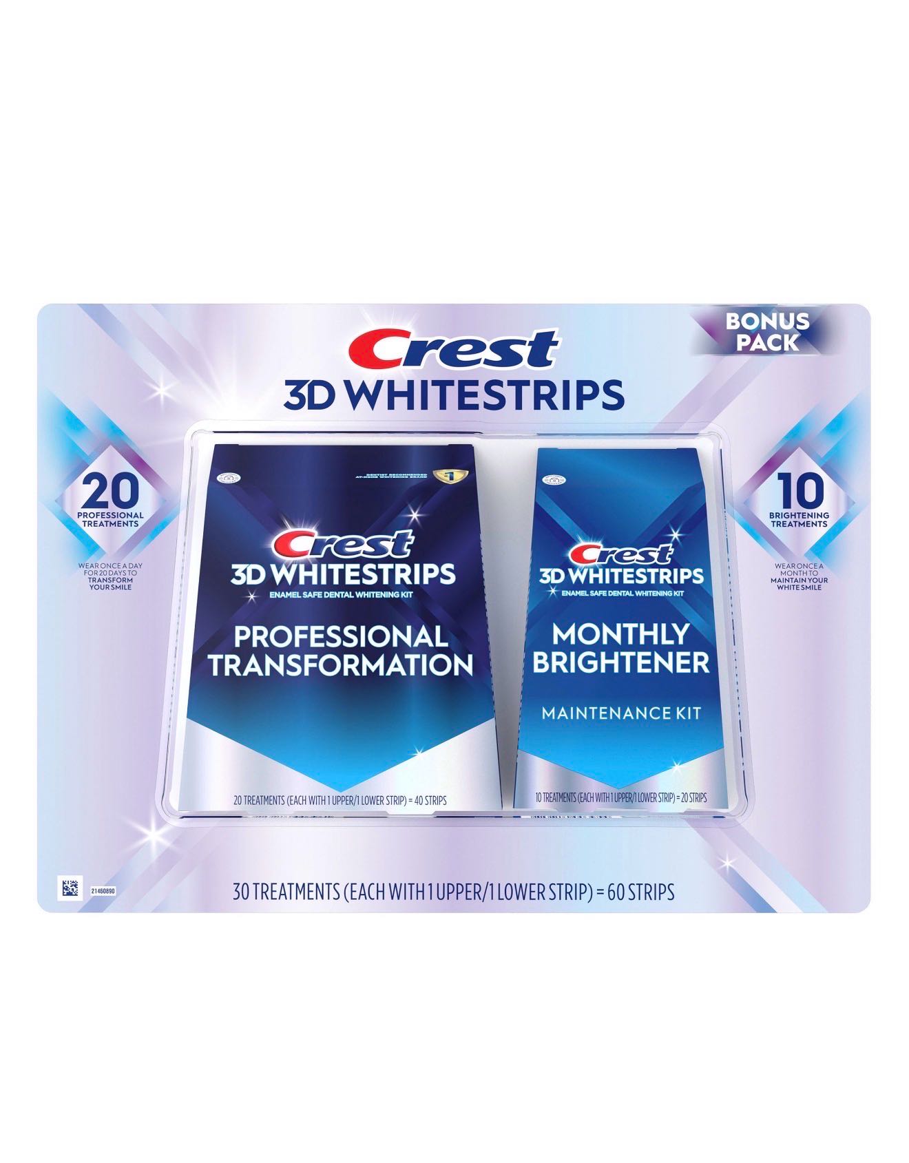Crest3D отбеливающие полоски Whitestrips 31шт
