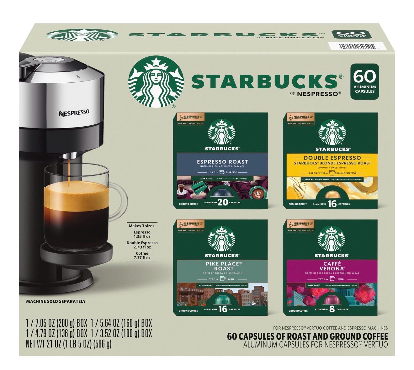 Starbucks кофе by Nespresso (поштучно)