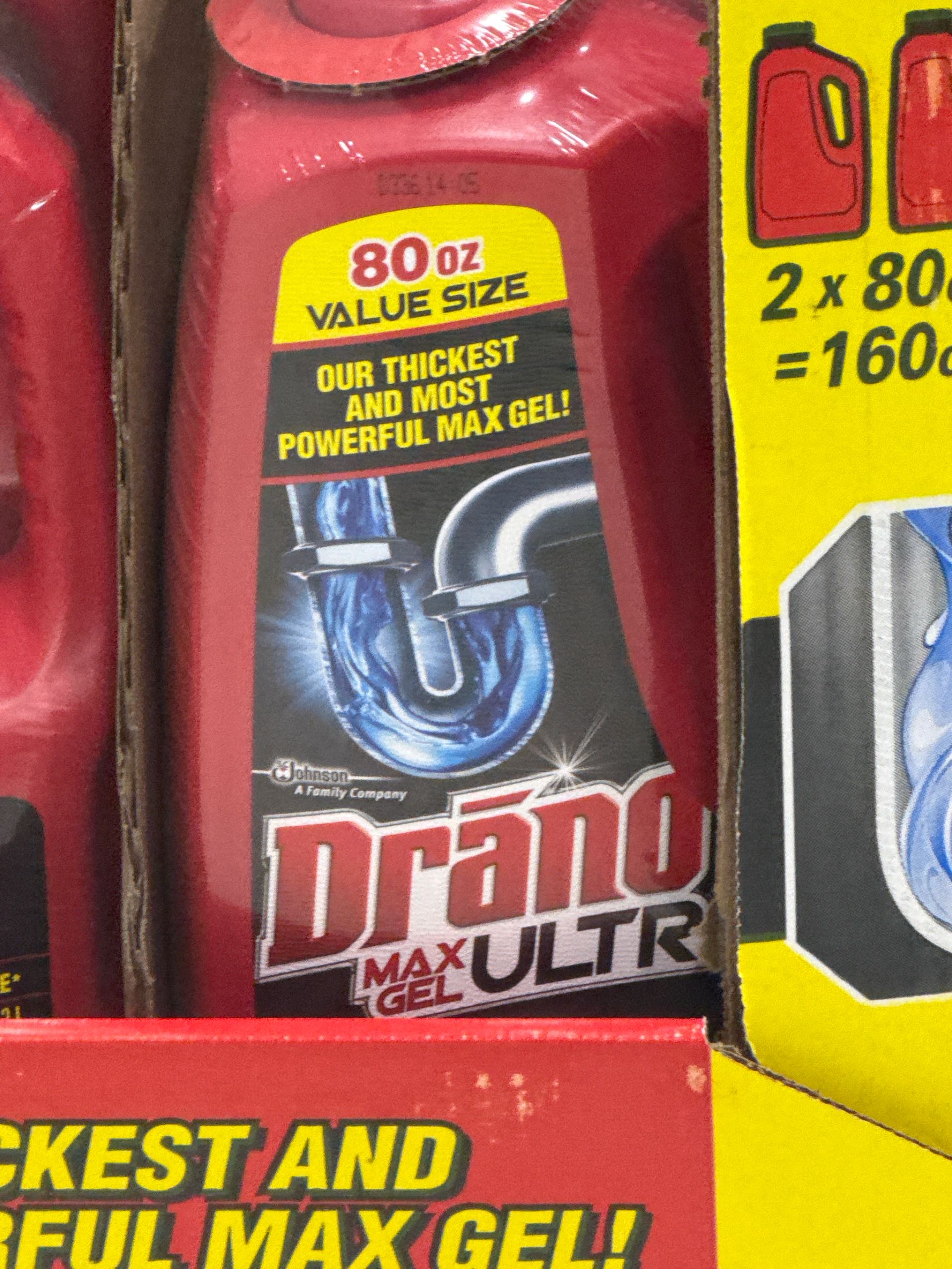 Drano средство для устранение засоров Ultra 2.3л