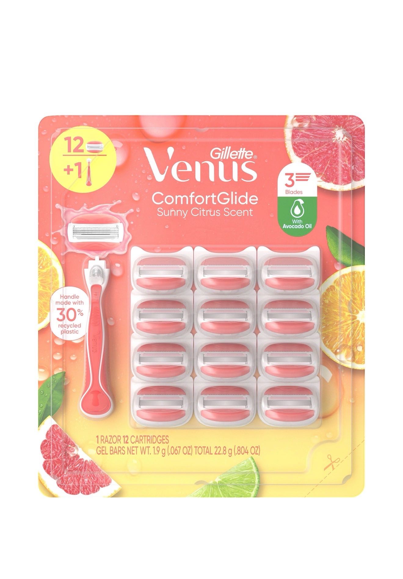 Gillette бритва Venus Sunny Citrus 12+1
