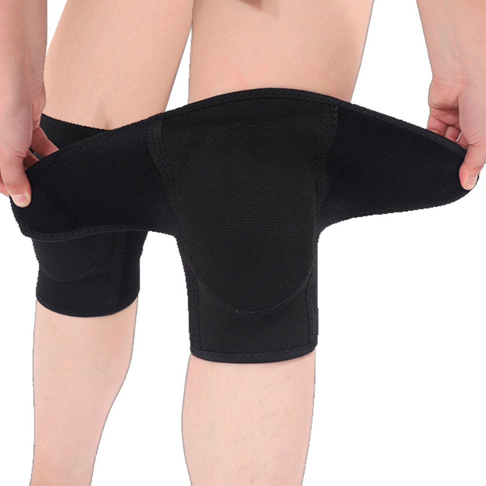 Velcro bilan tizza yostiqchalari, tekis