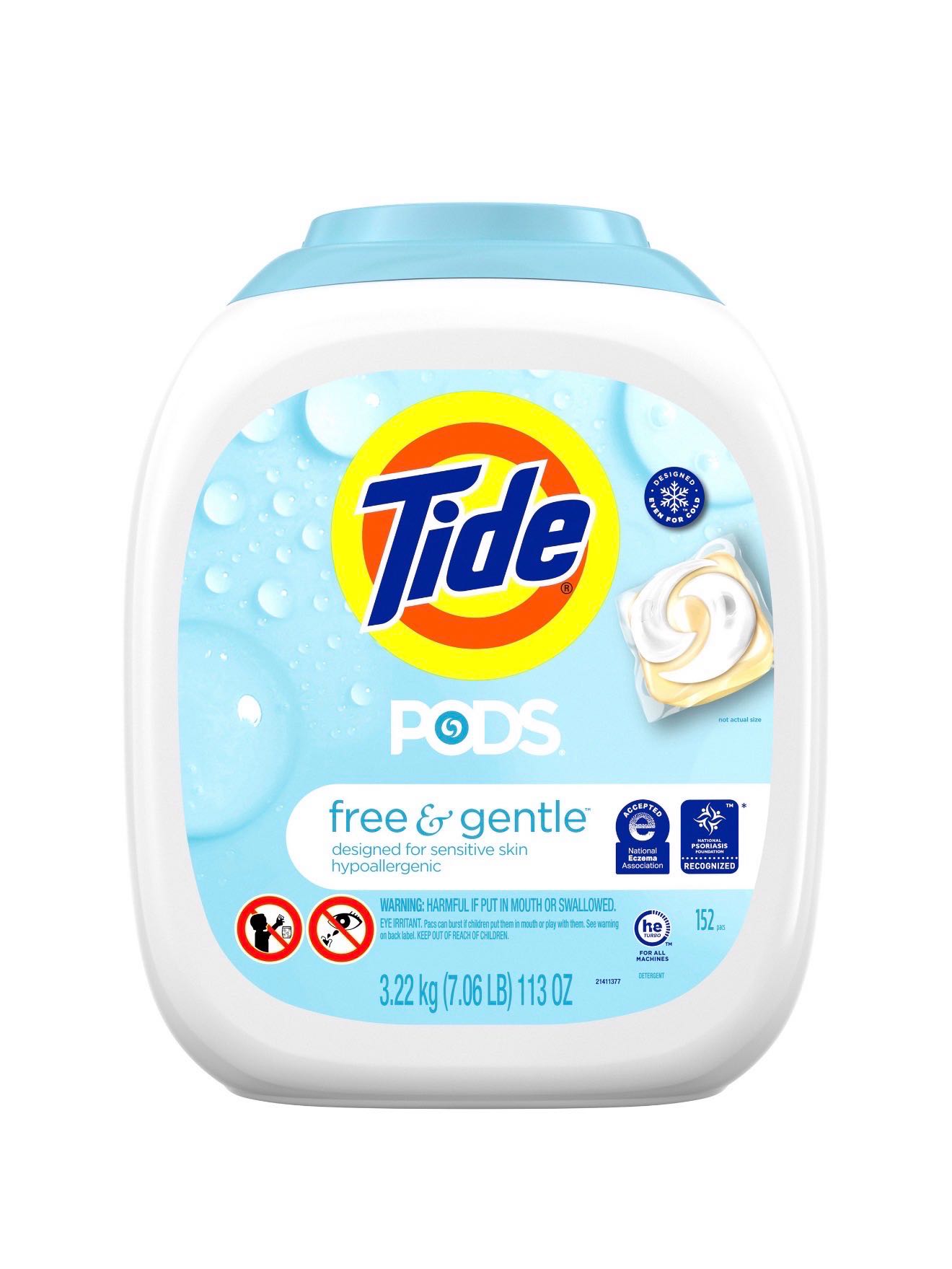 Tide капсулы Free&Gentle 152шт