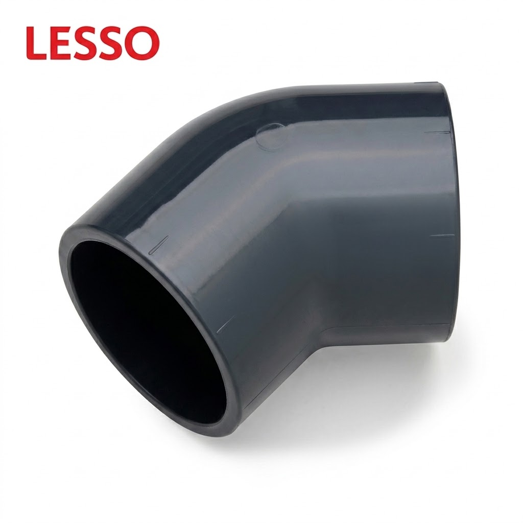 Полуотвод ПВХ Lesso 45° Ø25 1