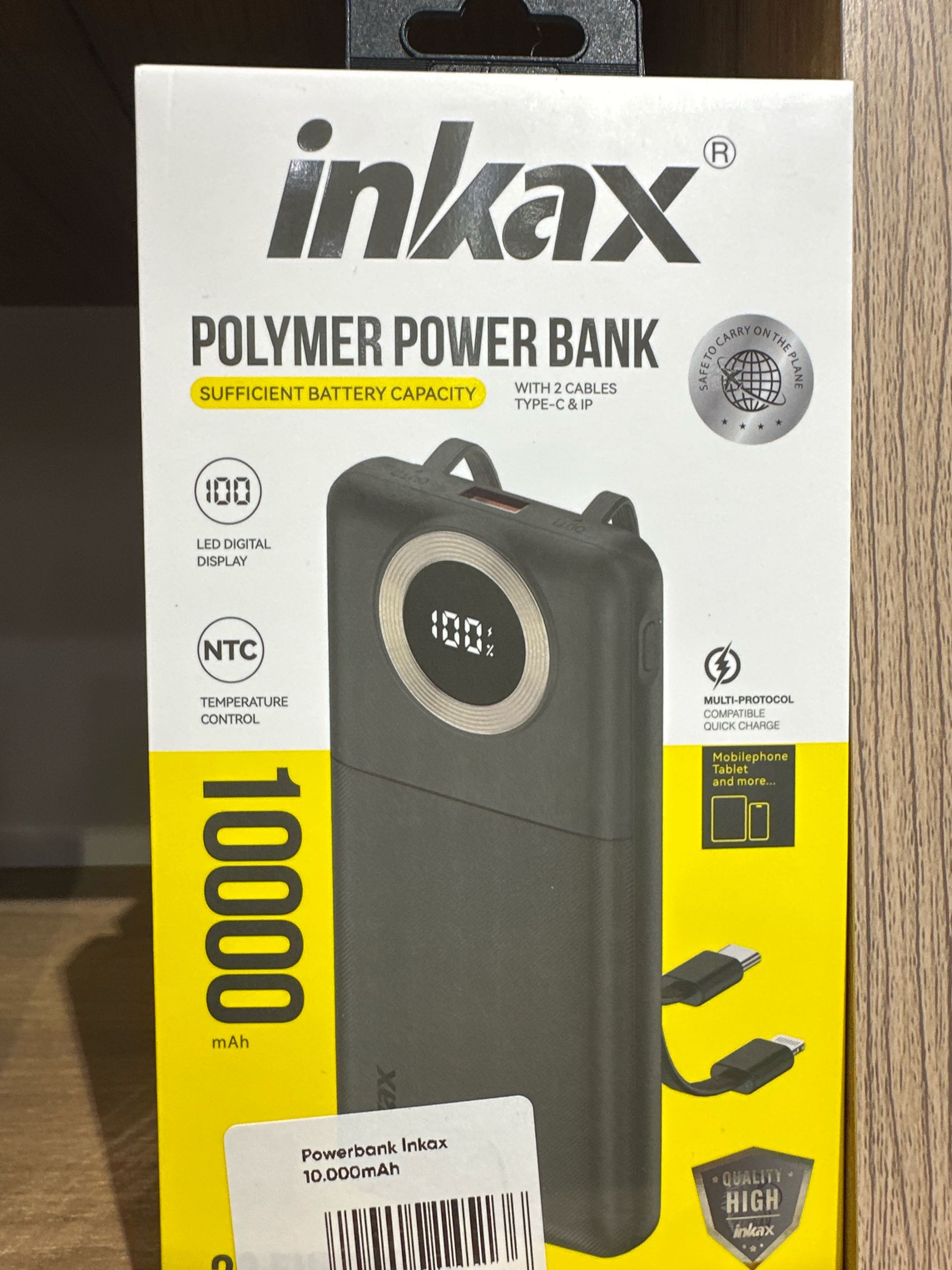 Powerbank Inkax 10.000mAh